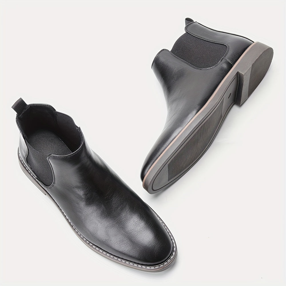 Auster Retro Two-Tone Ankle Boots