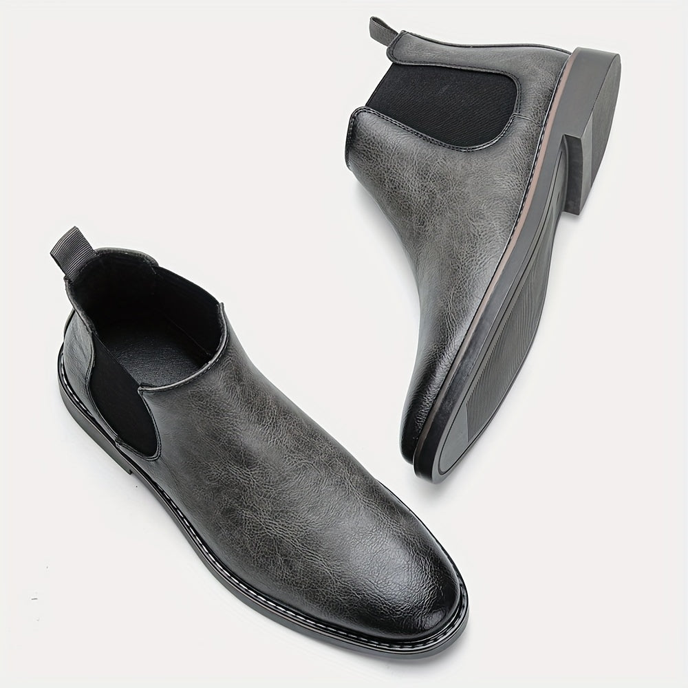 Auster Retro Two-Tone Ankle Boots