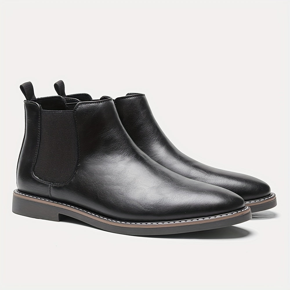 Auster Retro Two-Tone Ankle Boots