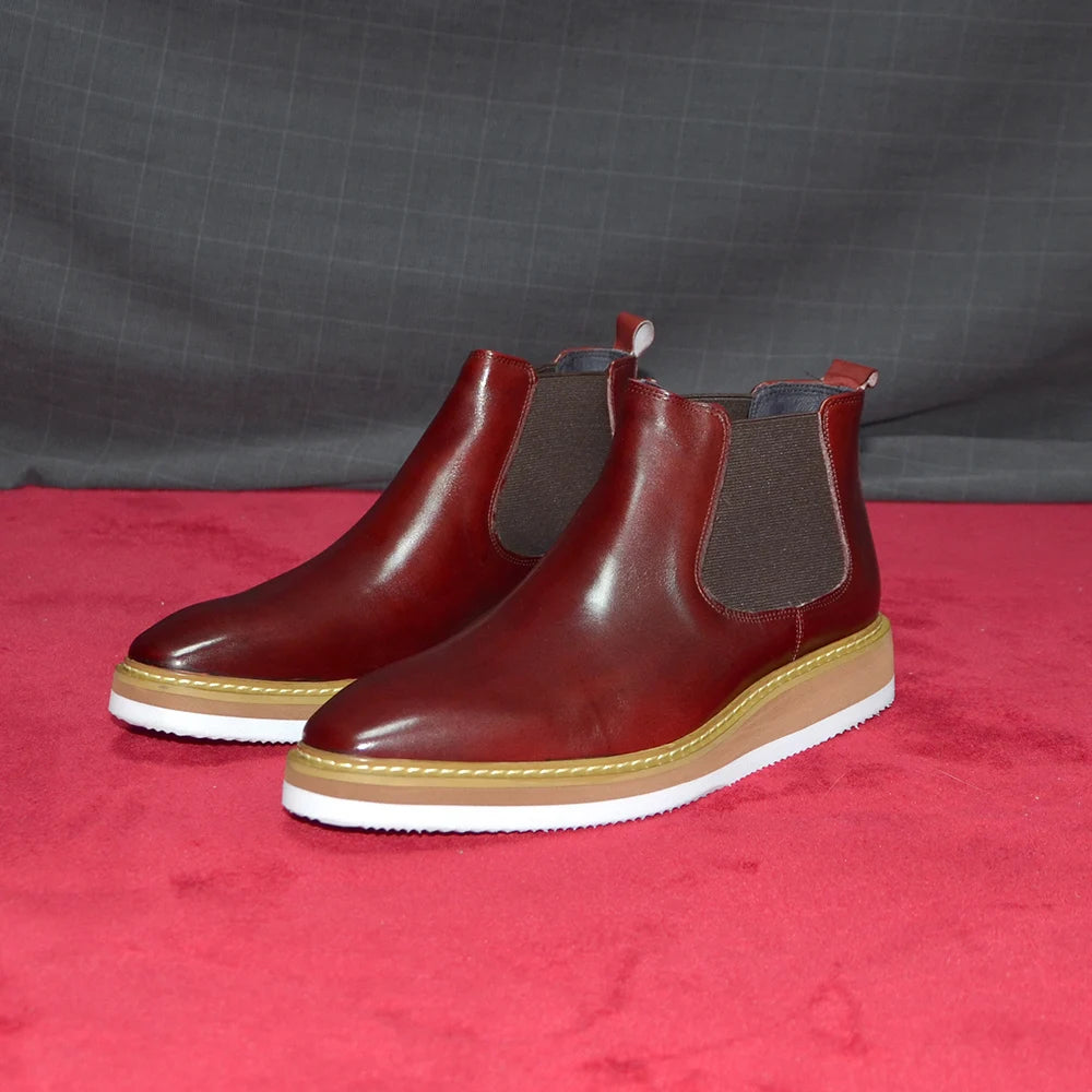 Auster Chelsea Boots Genuine Leather