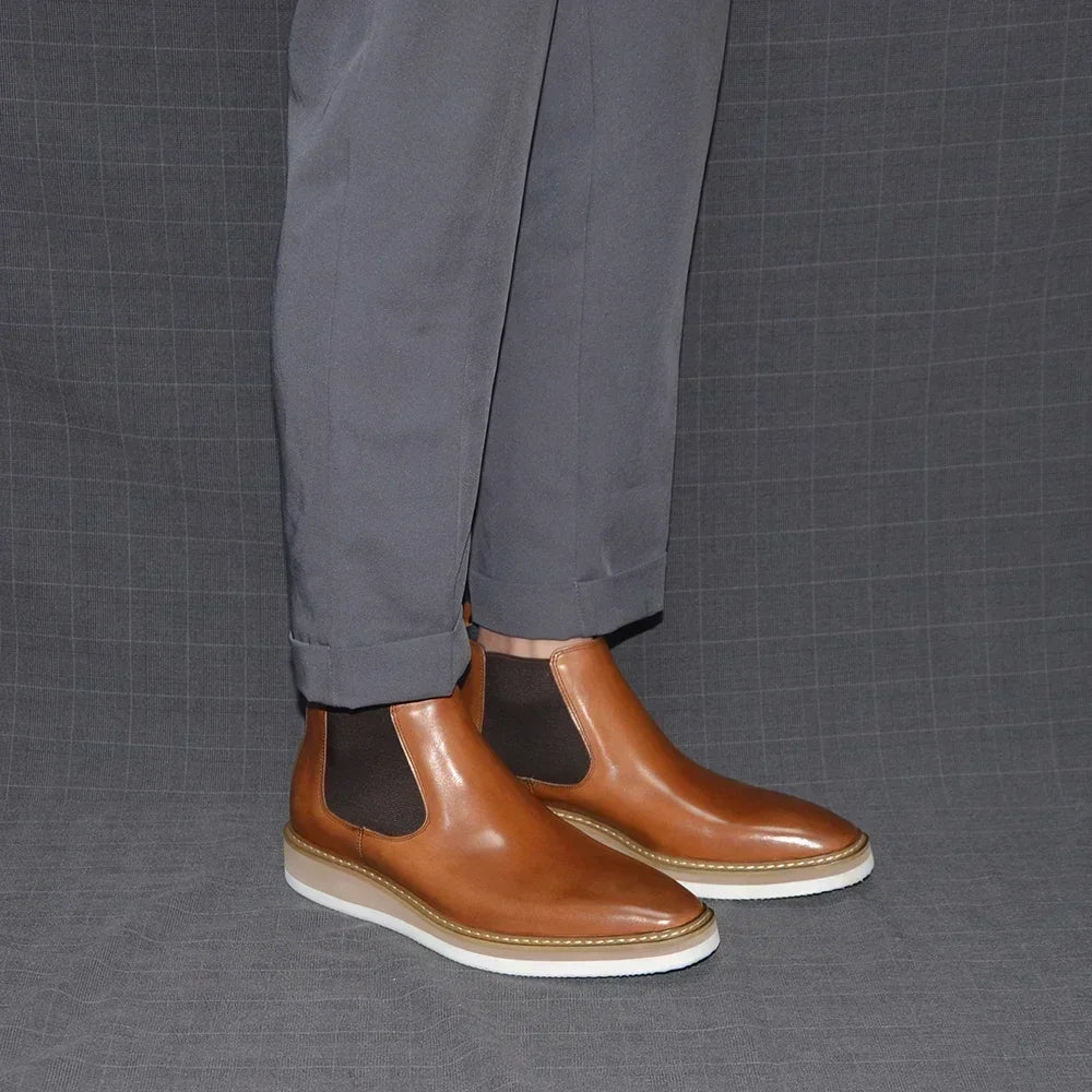 Auster Chelsea Boots Genuine Leather