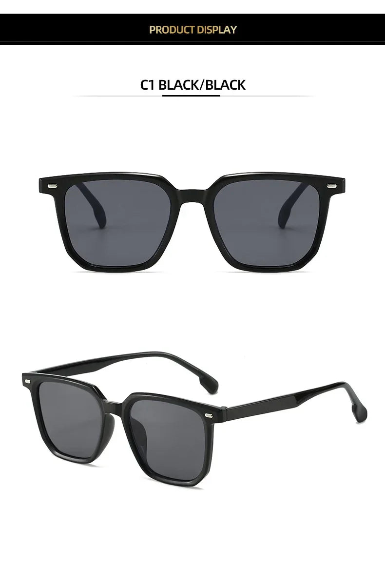 2024 Fashion New Sunglasses Men High Quality Retro Square Sunglasses Women Retro Sunglasses Women Classic Oculos De Sol Feminino