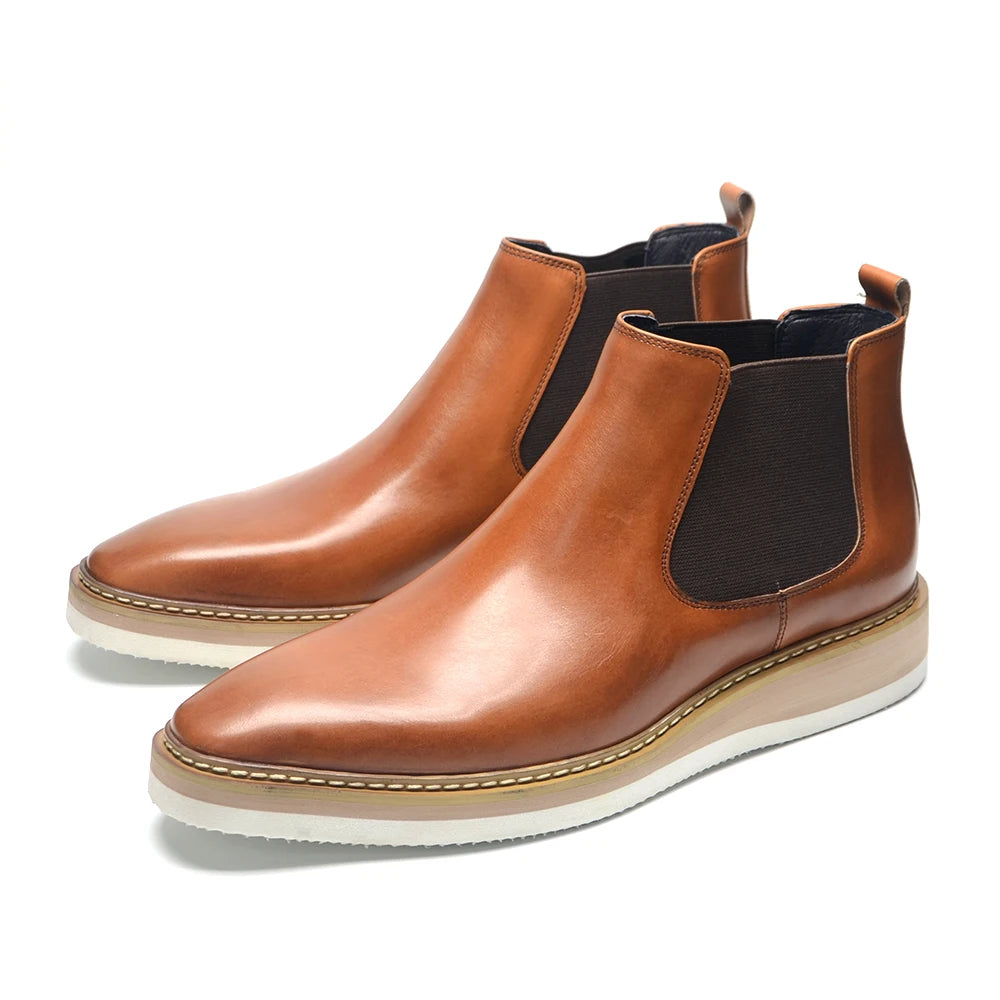 Auster Chelsea Boots Genuine Leather