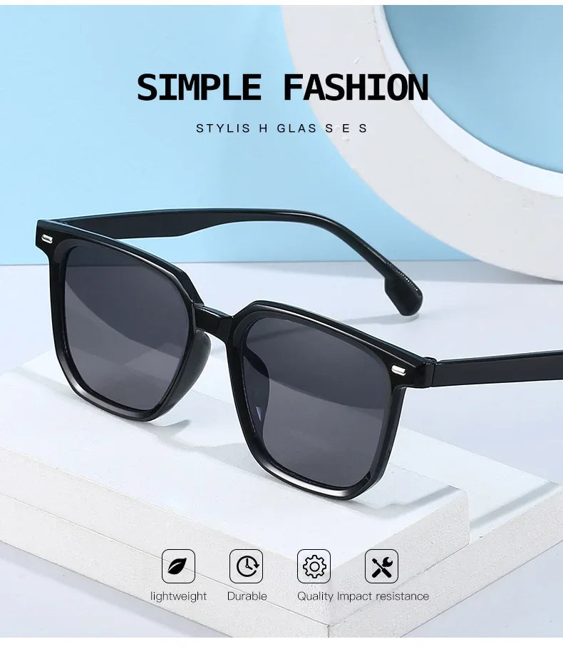2024 Fashion New Sunglasses Men High Quality Retro Square Sunglasses Women Retro Sunglasses Women Classic Oculos De Sol Feminino