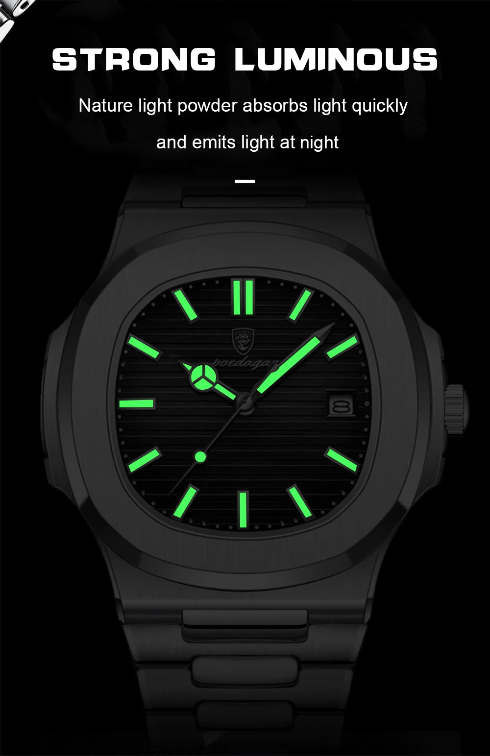 Auster Steel Square Chrono
