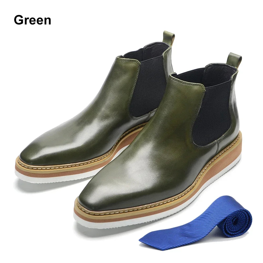 Auster Chelsea Boots Genuine Leather