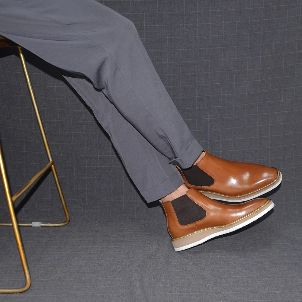 Auster Chelsea Boots Genuine Leather