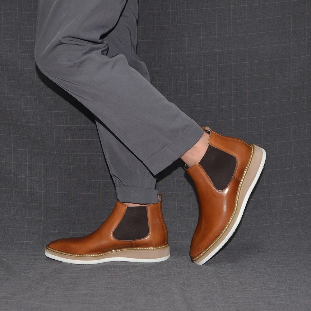 Auster Chelsea Boots Genuine Leather