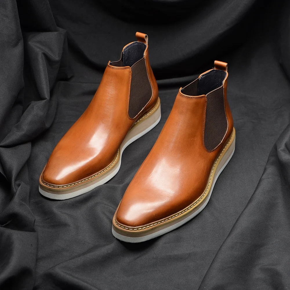 Auster Chelsea Boots Genuine Leather