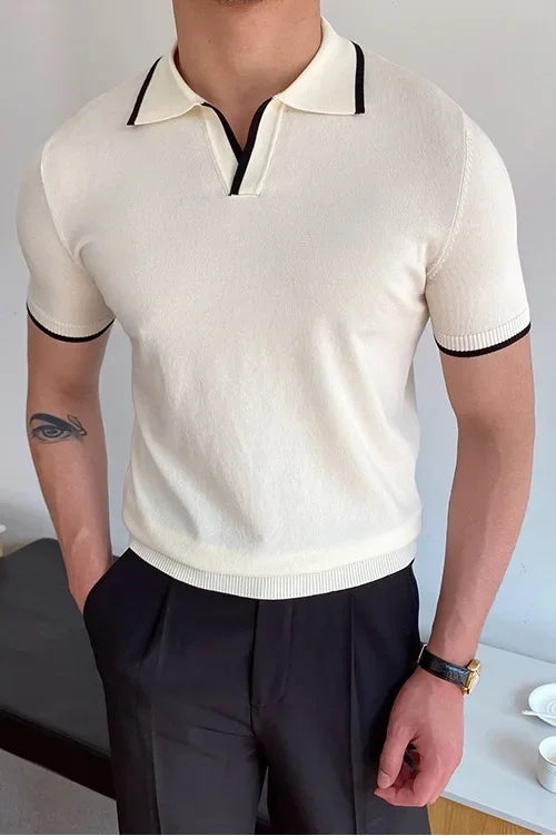Auster Knit Slim Fit Polo