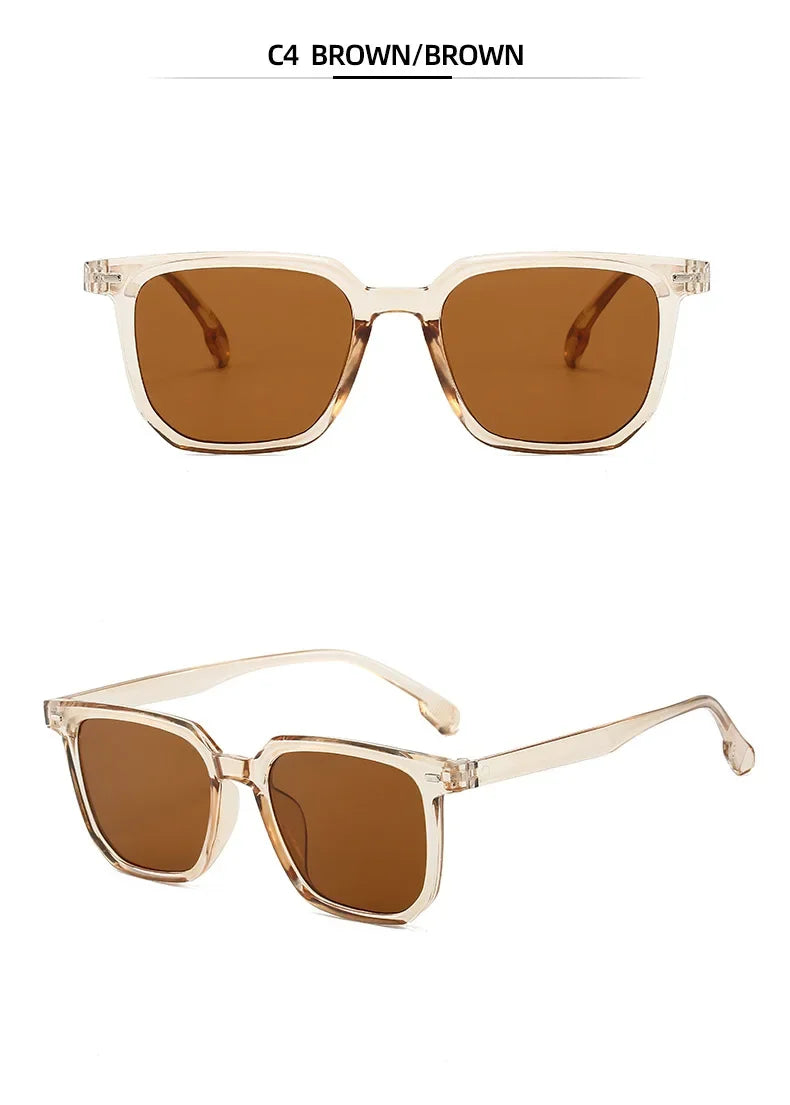 2024 Fashion New Sunglasses Men High Quality Retro Square Sunglasses Women Retro Sunglasses Women Classic Oculos De Sol Feminino