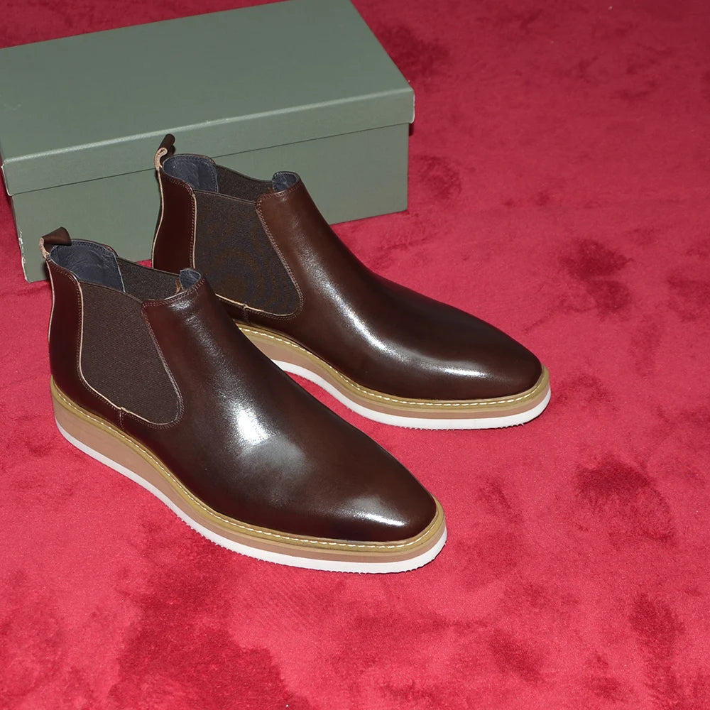 Auster Chelsea Boots Genuine Leather