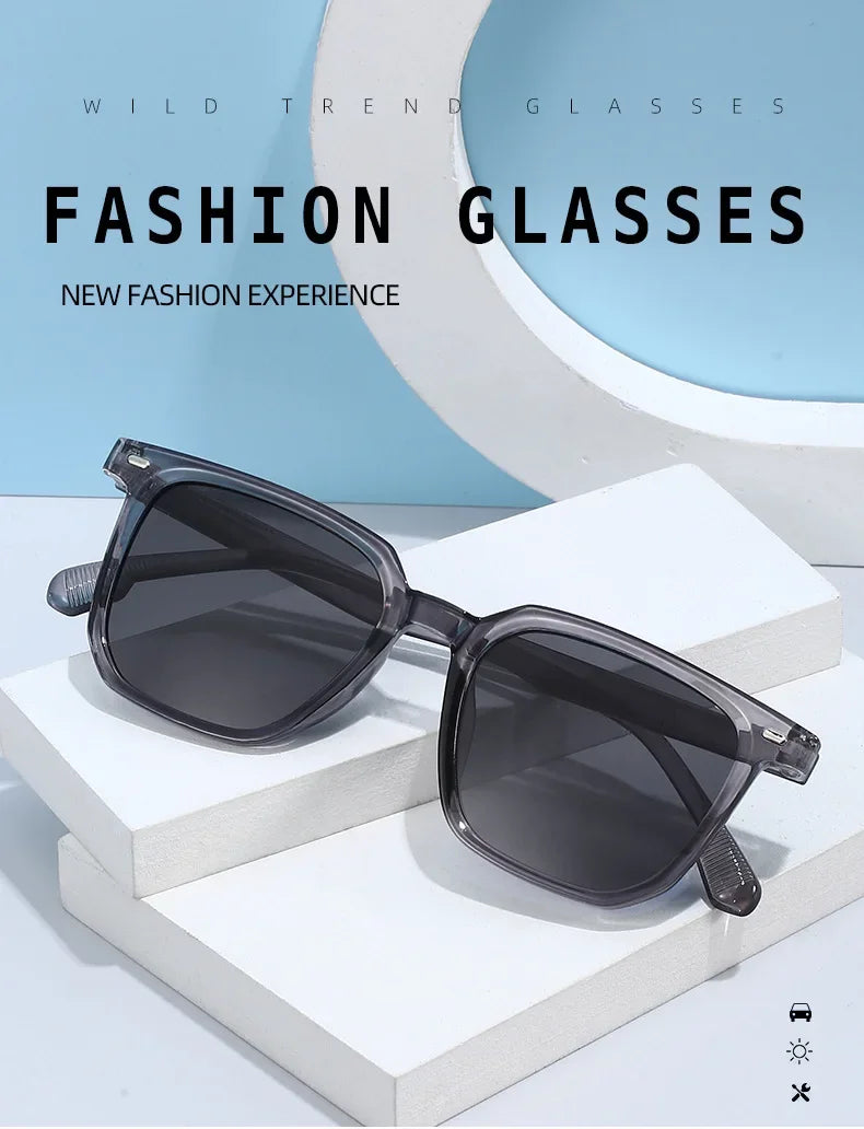 2024 Fashion New Sunglasses Men High Quality Retro Square Sunglasses Women Retro Sunglasses Women Classic Oculos De Sol Feminino