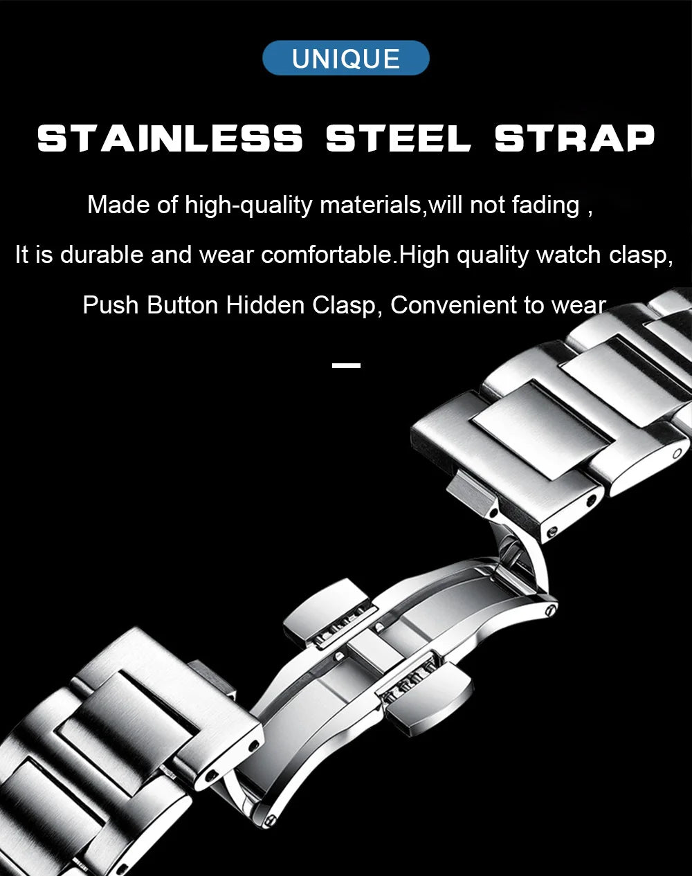 Auster Steel Square Chrono