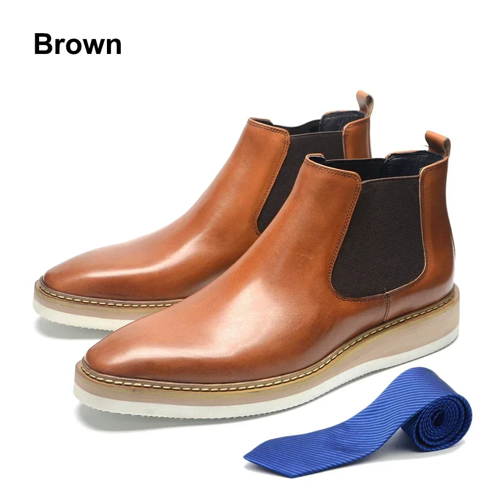 Auster Chelsea Boots Genuine Leather